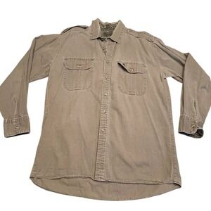 Vintage Mossy Oak Companions Long Sleeve Button Up Shirt Mens Size Large USA